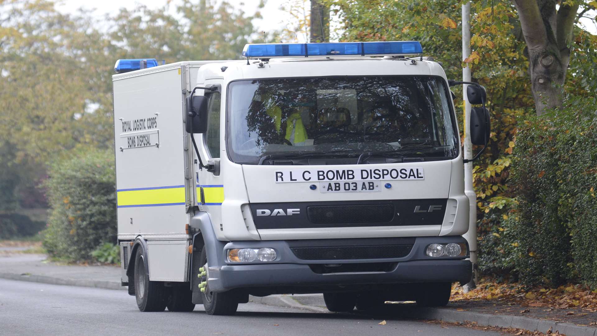 A bomb disposal team was called. Stock image.
