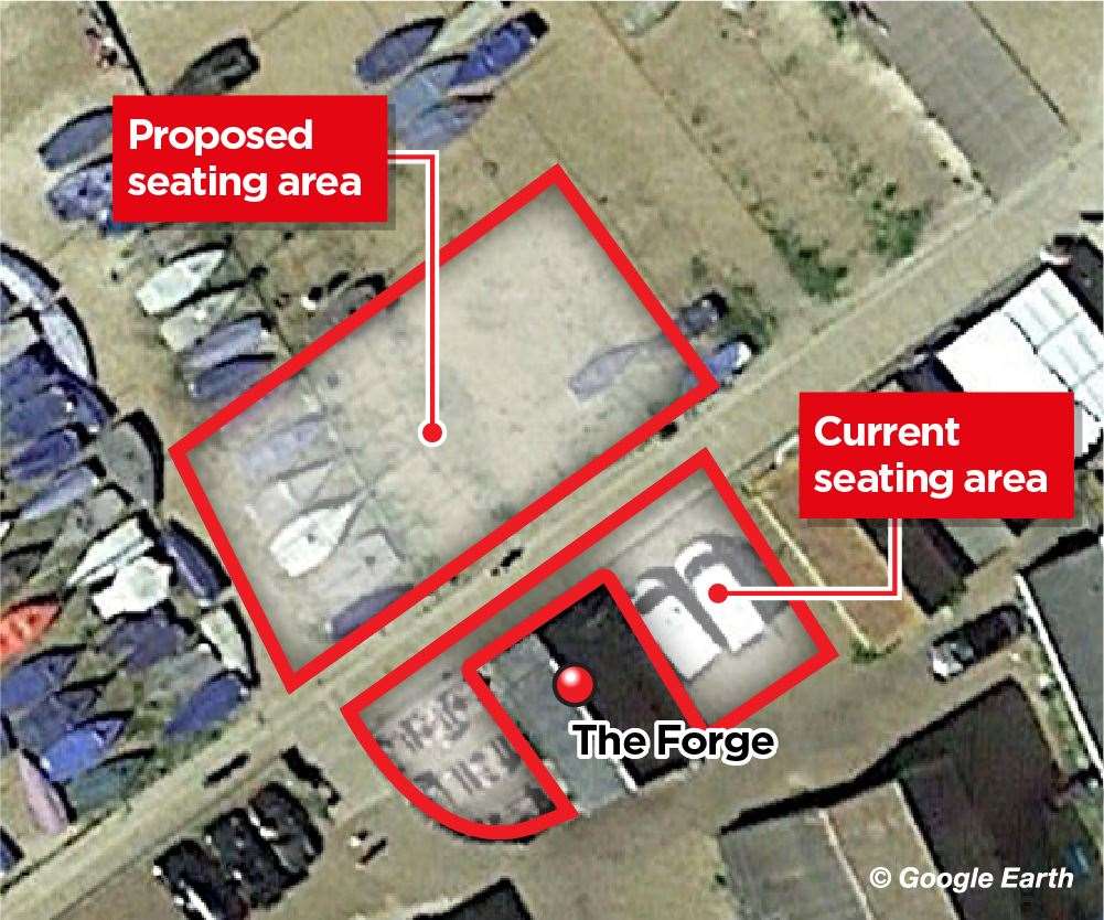 Plans for additional seating at The Forge