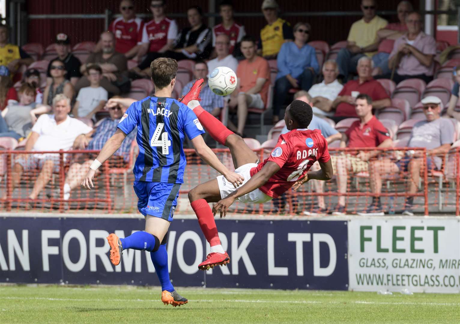 Ebou Adams scored with this spectacular effort Picture: Andy Payton