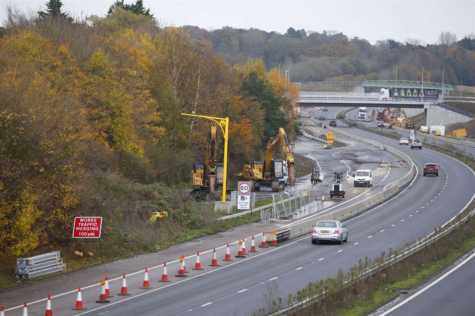 An eventual end to the works on the M20 will come