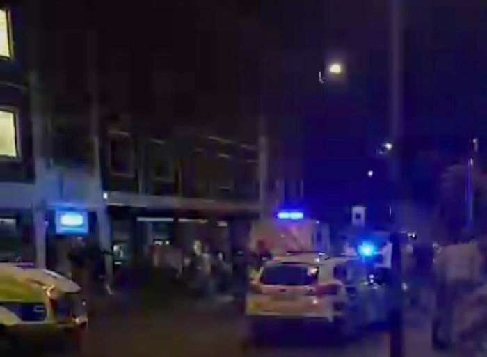 A woman was hurt in a street fight. Picture: @Kent_999s