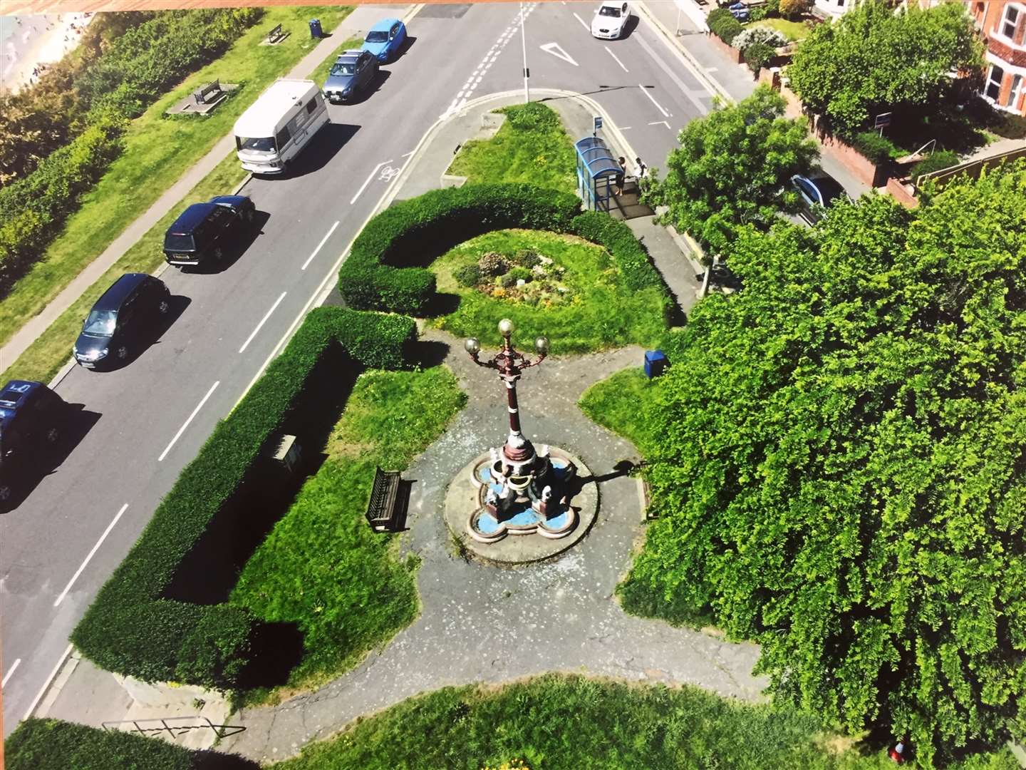 The fountain from above. Picture: Bob Mouland