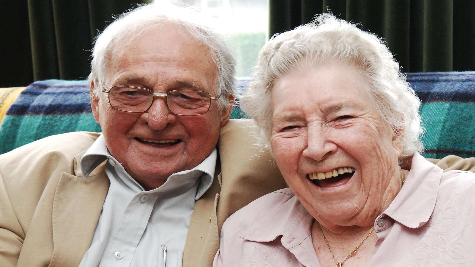 Peggy and Ted Rouse on their 70th wedding anniversary