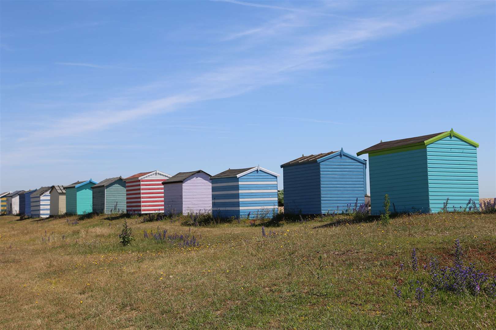 The existing beach huts at Greatstone. Picture: Susan Pilcher