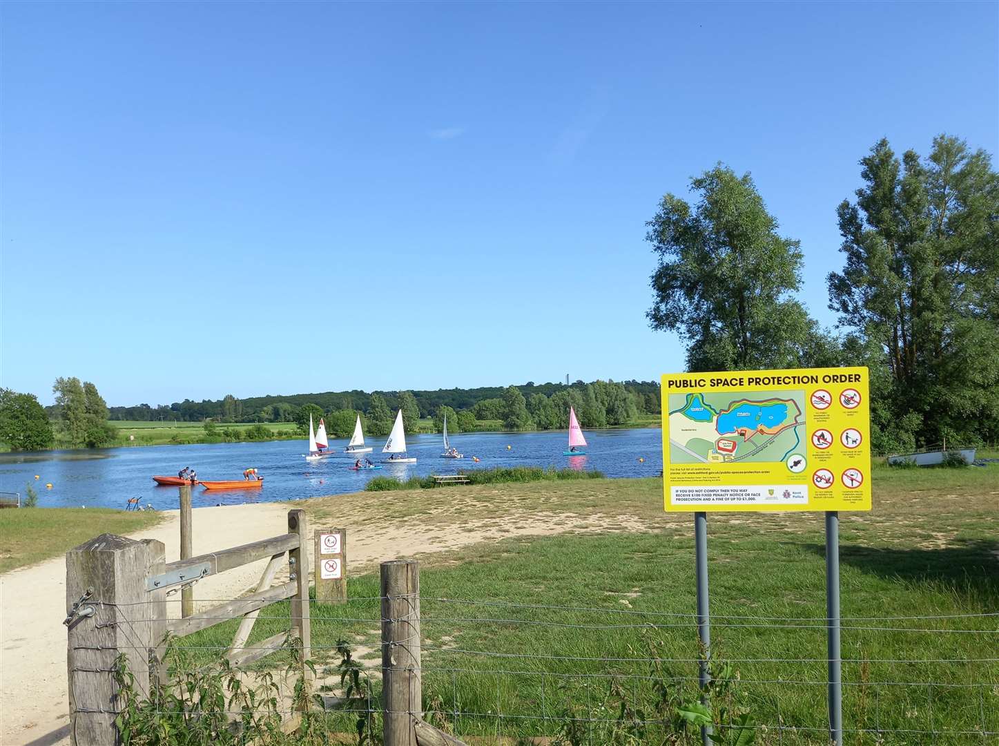 A body was found near Conningbrook Lakes, Ashford