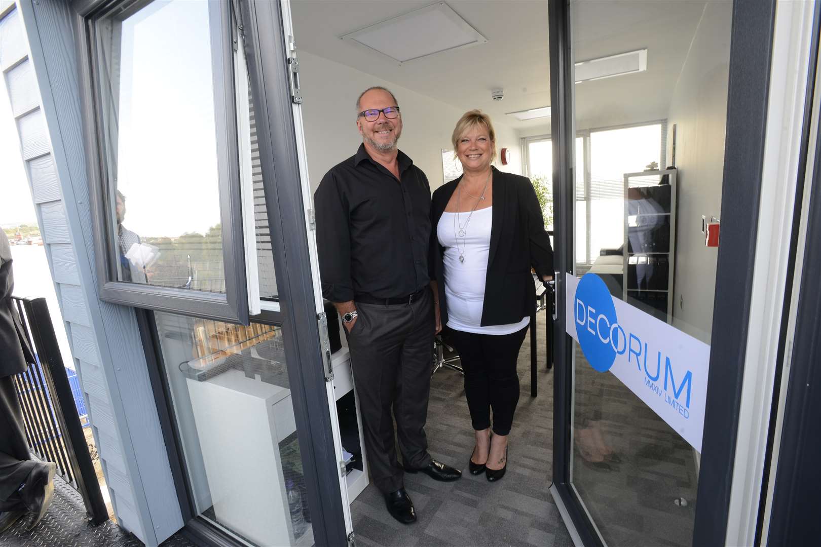 Ian and Kerry Patrick from Decorum were very happy with their new home. Picture: Gary Browne