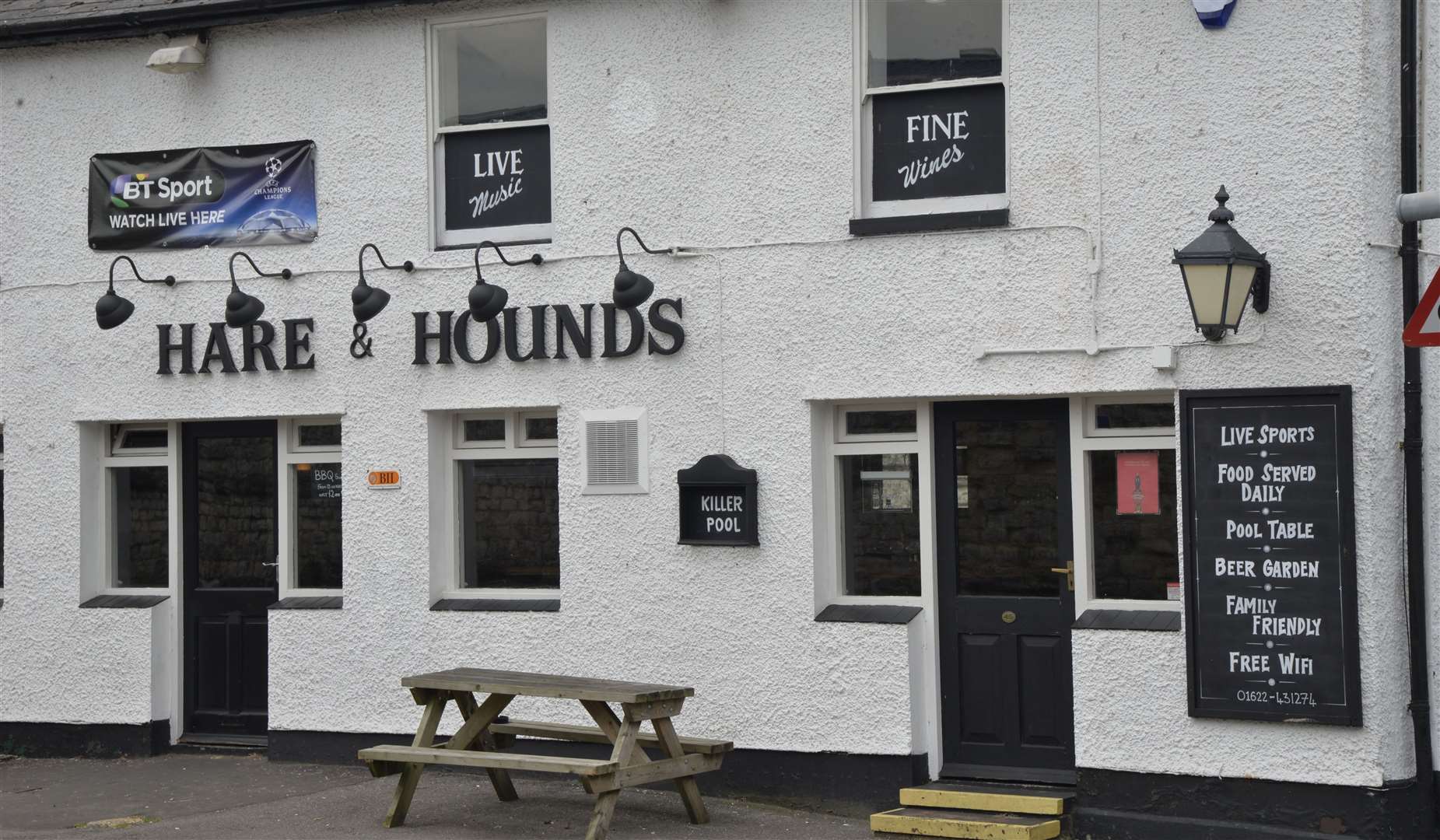 The fatal stabbing happened outside the Hare and Hounds, in Lower Boxley Road, Maidstone. Picture: Ruth Cuerden