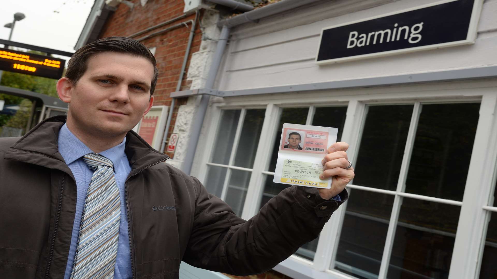 Commuter David Dixon of Barming who was fined by Southeastern