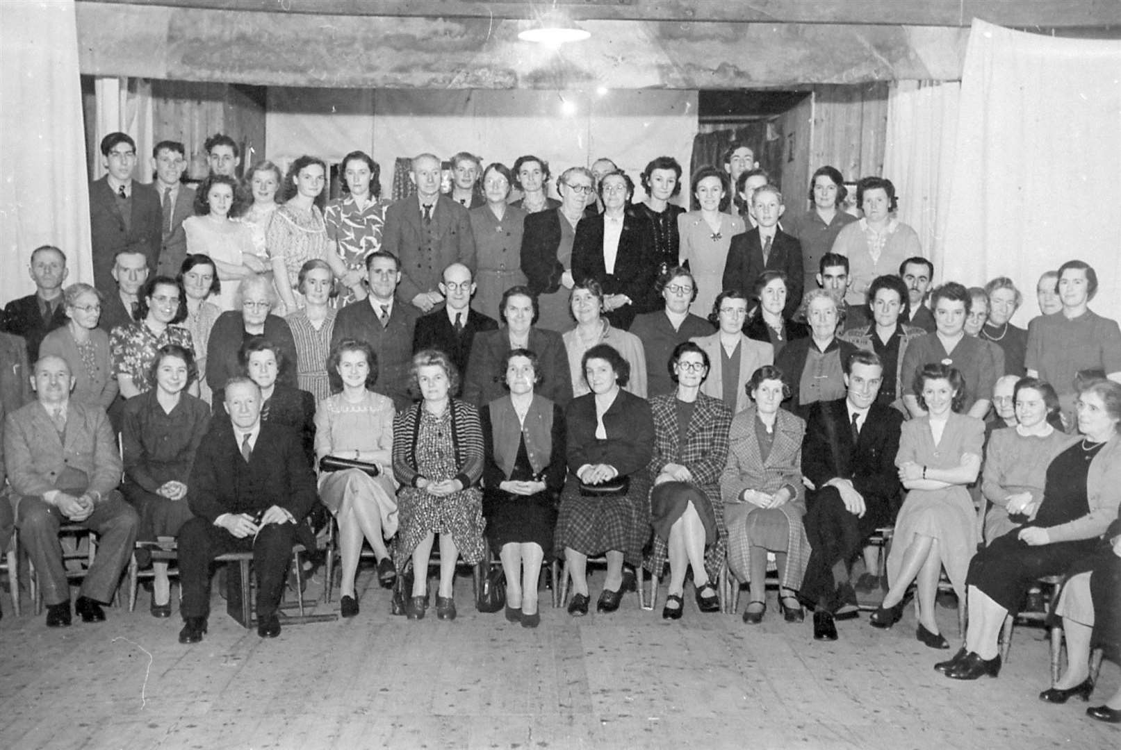 A photograph taken at Bilsington WI's Christmas party in 1950