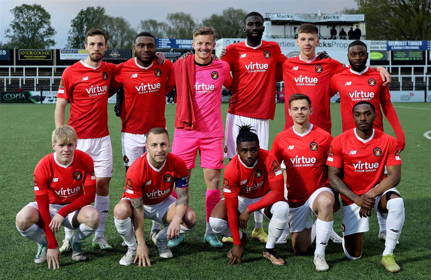 The Ebbsfleet starting XI for the Kent Senior Cup final. Picture: PSP Images