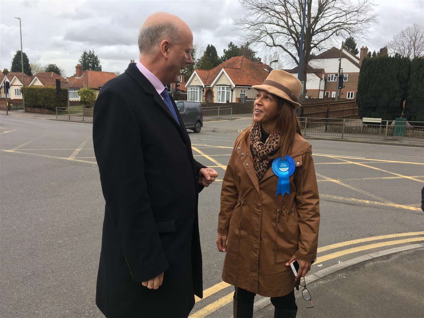 Chris Grayling met with Helen Grant and other Conservative campaigners in Maidstone. (1374809)