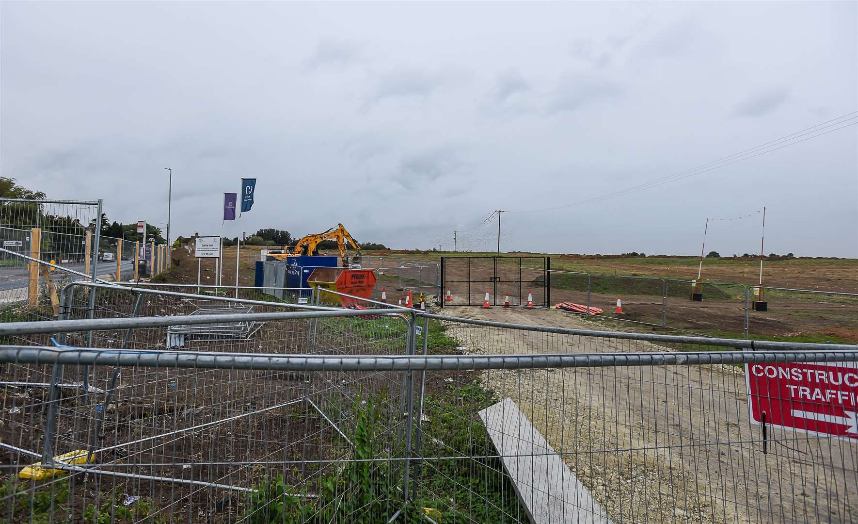 The land has been cleared for the new homes due to be built on Stones Farm, Bapchild. Picture: Alan Langley