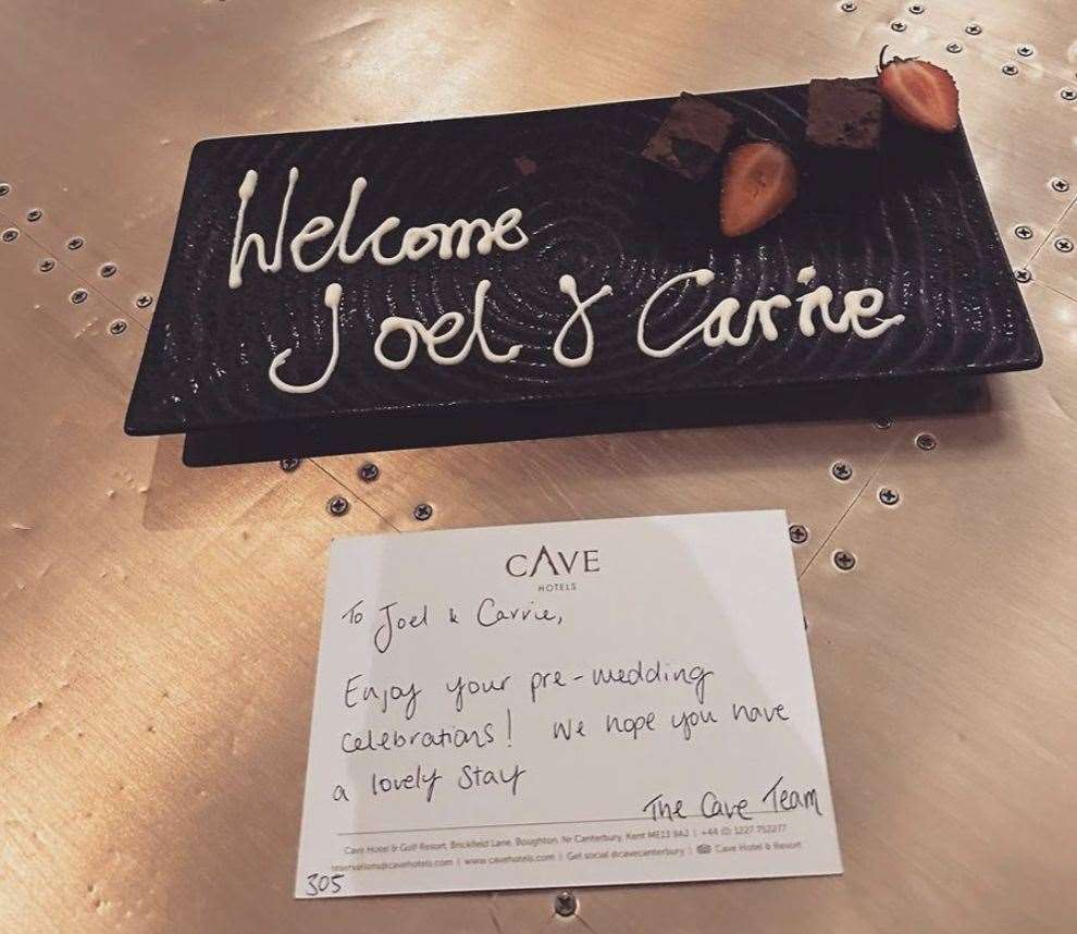 Carrie thanked the Cave team for their hospitality on Instagram. Picture: @carriehopefletcher/Instagram