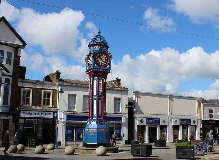 The assault happened near the clock tower in Sheerness High Street.
