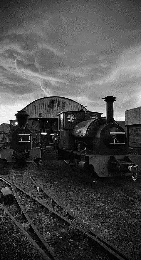 Josh Chapman sent in this picture at the Sittingbourne steam railway with nasty weather looming