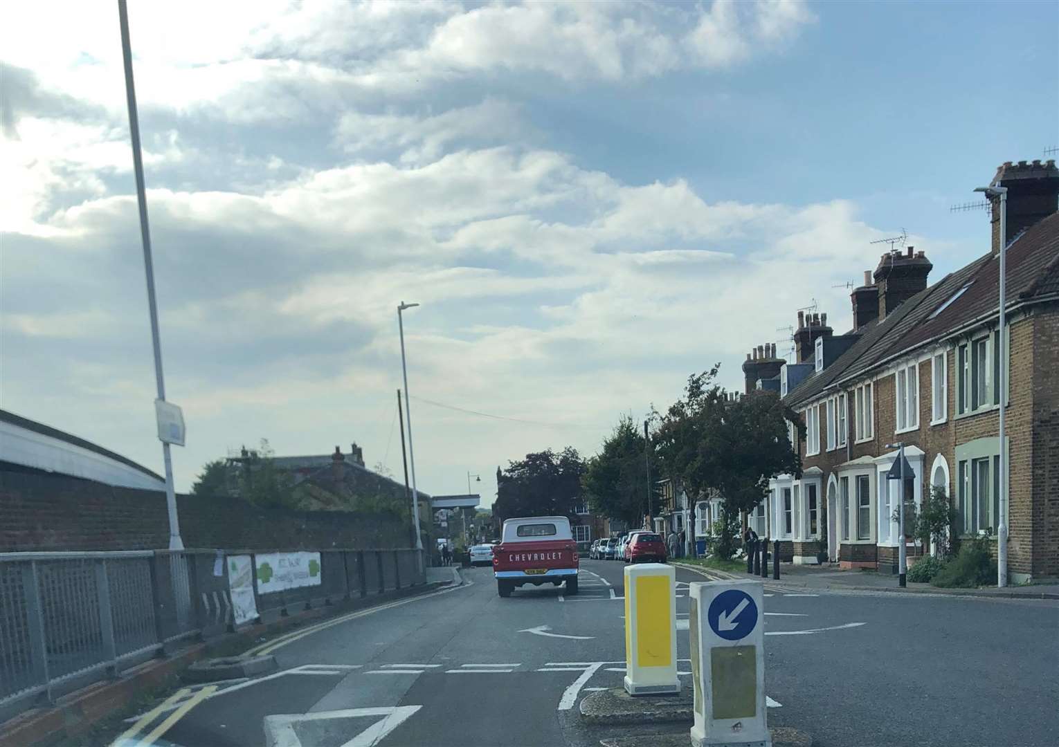 A red and white truck is reported to have been carelessly driving around Faversham (4031788)