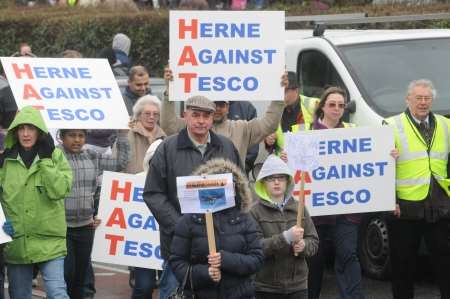 Tesco protest march