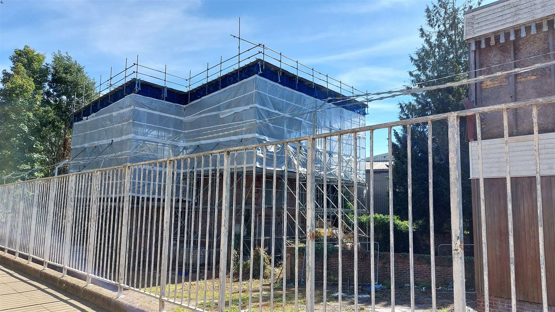 The Grade II*-listed Whist House is currently surrounded by scaffolding