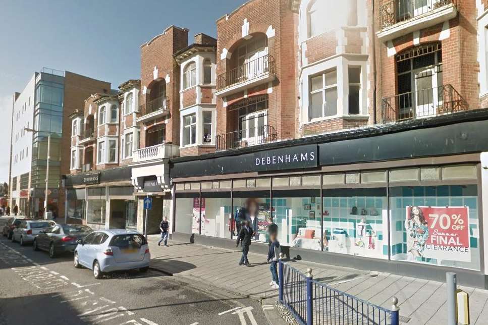 Debenhams in Folkestone. Picture: Google Street View.