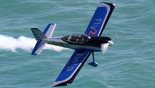 Andy Hill flew with the RV8tors display team over Herne Bay
