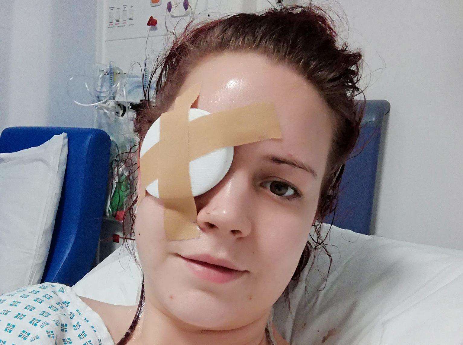 Toni Crews from Deal after her major surgery in January