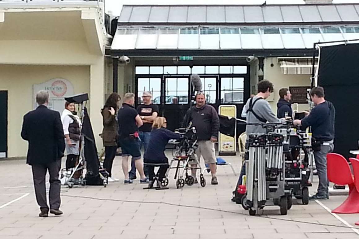 Boomers during filming in Kent