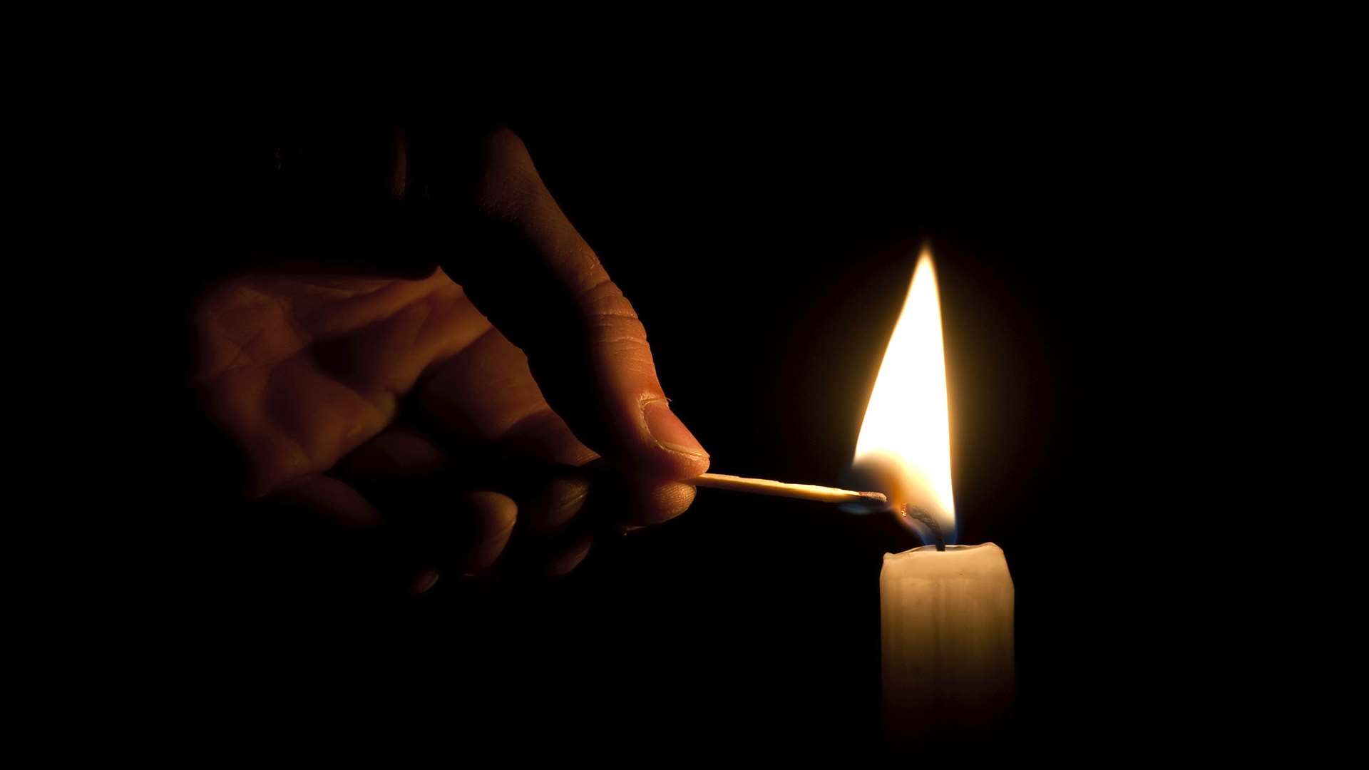 A lit candle started the fire. Library image