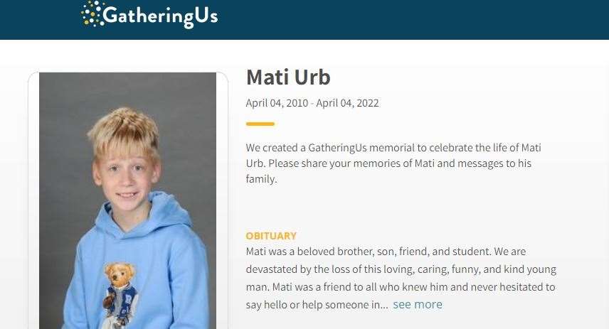 An online memorial has been set up for Mati Urb, who was found at the bottom of cliffs near Dover. Picture: GatheringUs website