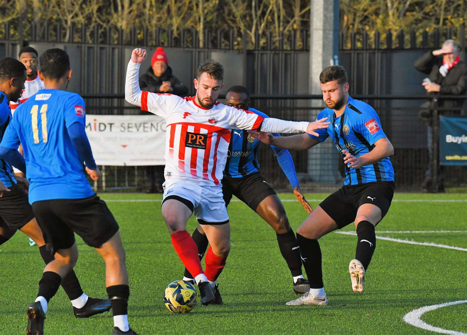 Sheppey in action against Sevenoaks on Saturday Picture: Marc Richards
