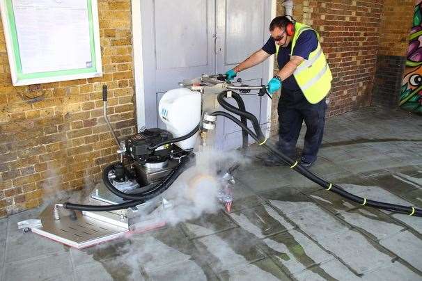 A street cleaning machine in Gravesham. Picture: Gravesham council