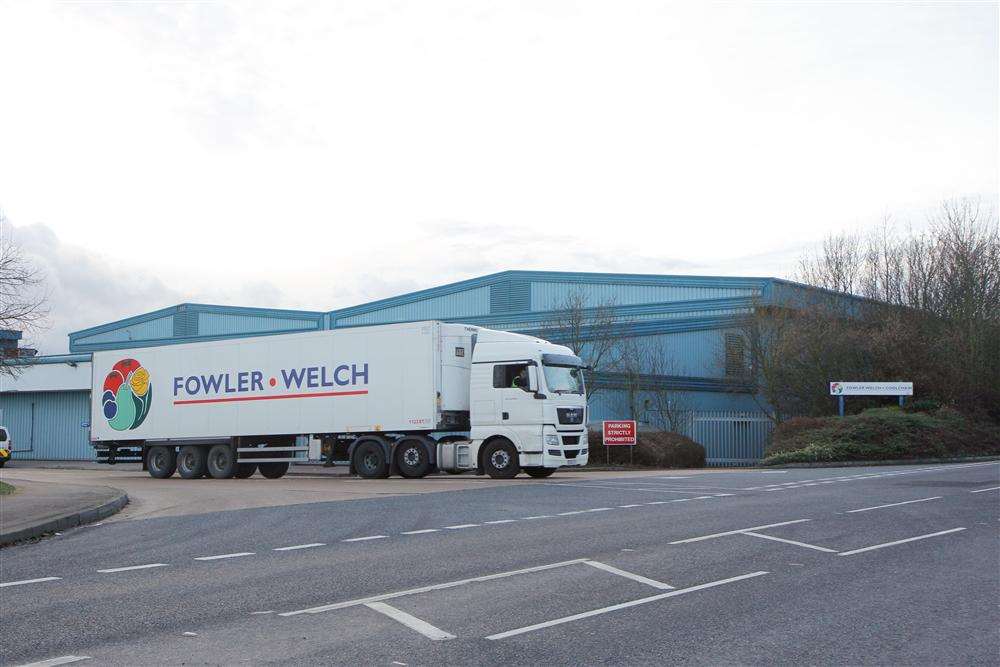 Fowler Welch Coolchain distribution and packing warehouse in London Road, Teynham