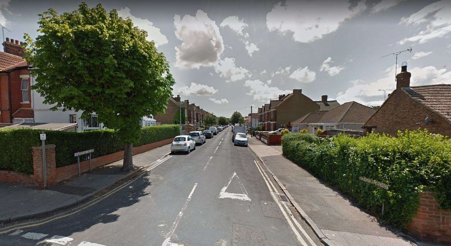 The man was discovered in Douglas Road, Herne Bay, early on Sunday morning. Picture: Google