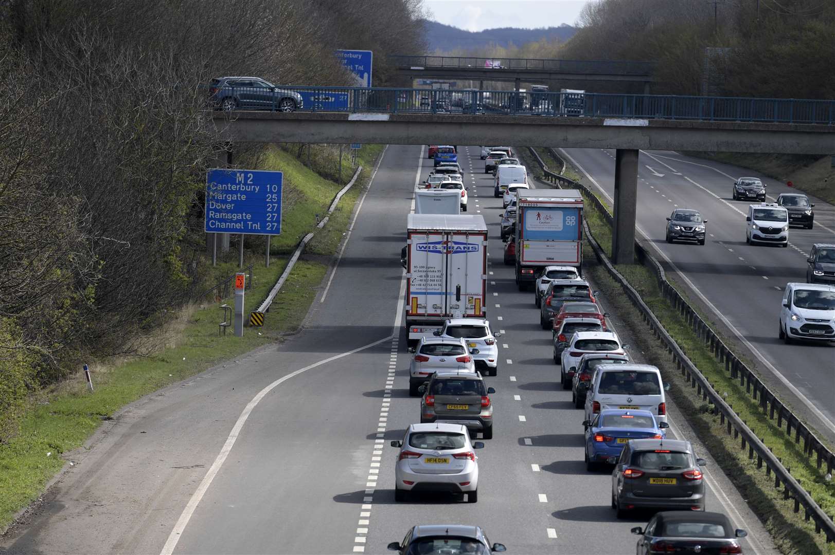 The M2 near to Brenley Corner has suffered from bad congestion over the past couple of weeks