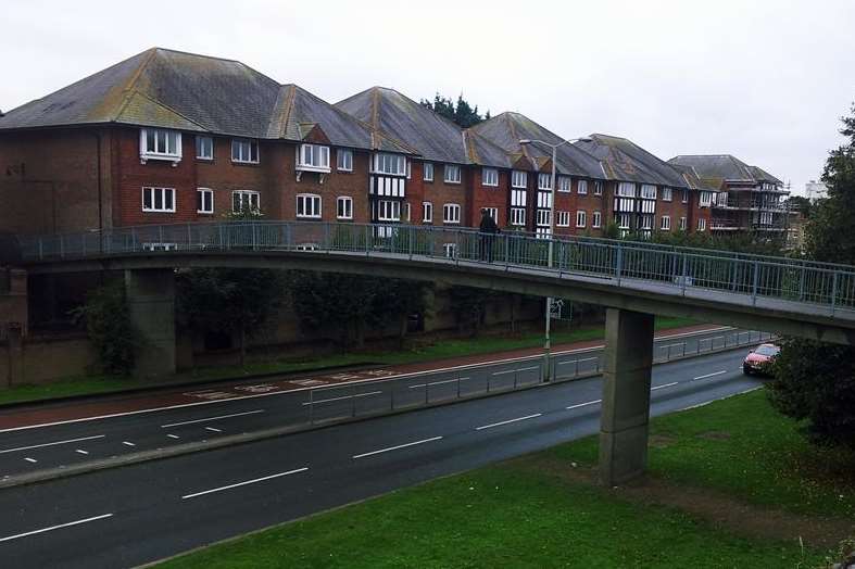A woman tried to jump from Pin Hill footbridge in Canterbury