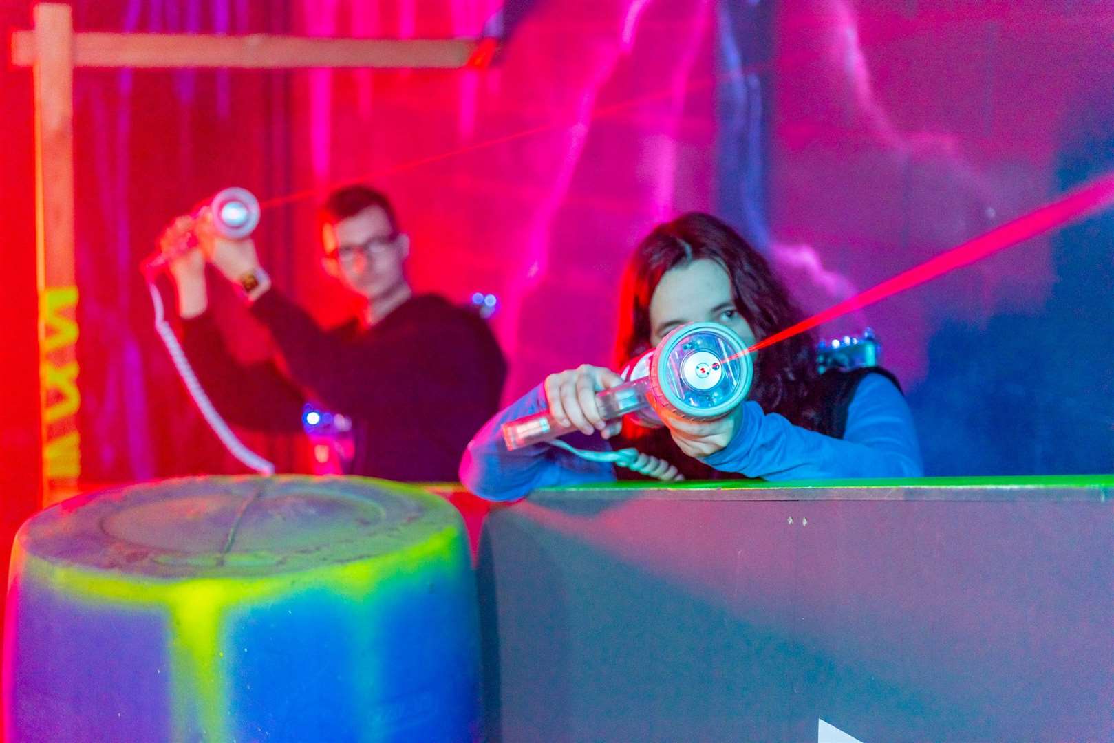 Flip Out in Ashford has just opened a new laser tag section. Picture: Flip Out
