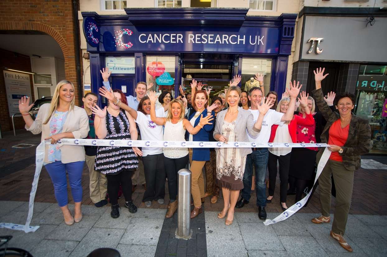 A Cancer Research UK shop opening