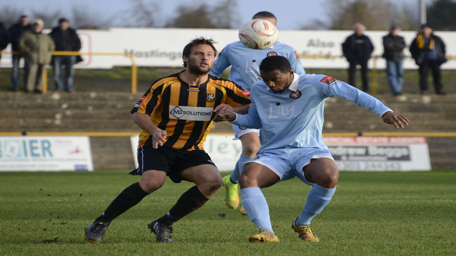 Micheal Everitt playing for Folkestone against Walton Casuals Picture: Paul Amos