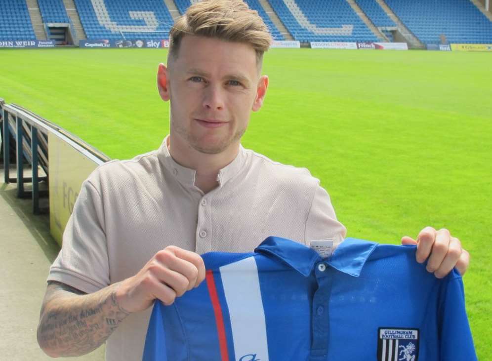 Gillingham's new signing Mark Byrne Credit: GFC