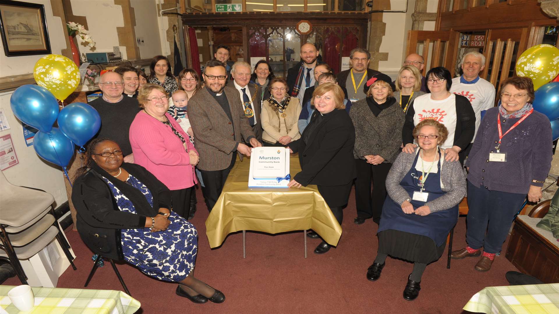 A celebration marking the first Community Bank at All saints Church in Murston