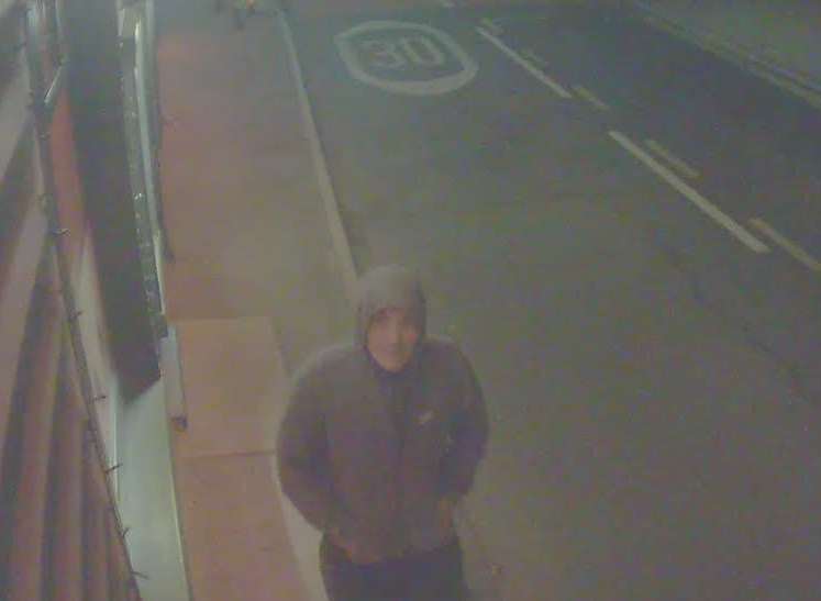 A thief caught on CCTV at the Tyler's Kiln pub in Tyler Hill