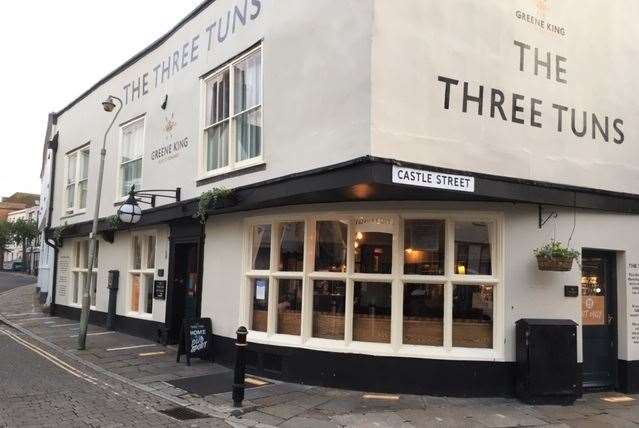 Historic Canterbury pub, the Three Tuns occupies a corner plot on Watling Street and Castle Street