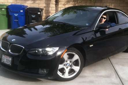 Serial killer Elliot Rodger in the BMW he used on his killing spree