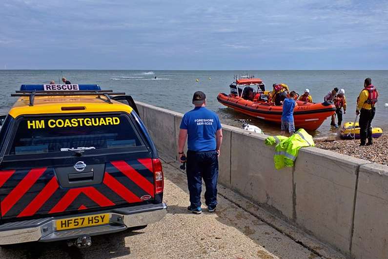 Youngsters rescued after their inflatables drifted out to sea