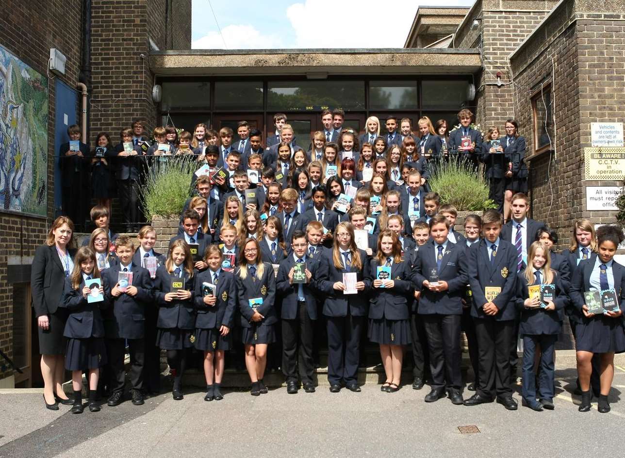 St Edmund's students, commended at a prize giving event.