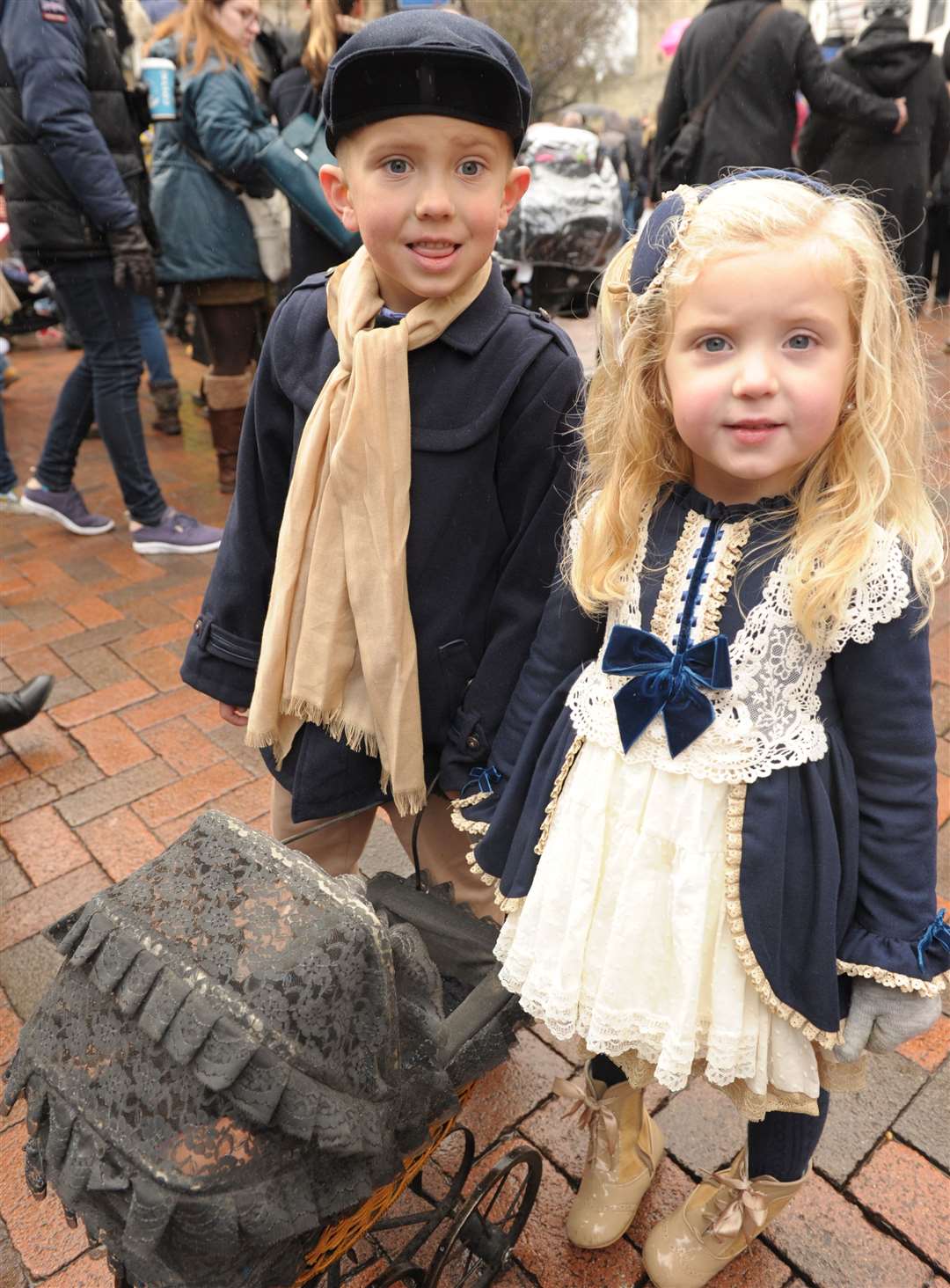 Tyler and Annabella at last year's Christmas Festival Picture: Steve Crispe