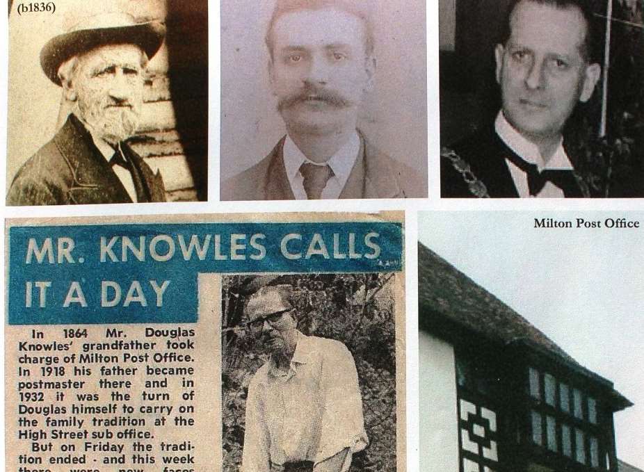 A newspaper article about the end of an era at Milton Post Office, which the Knowles family ran for many years