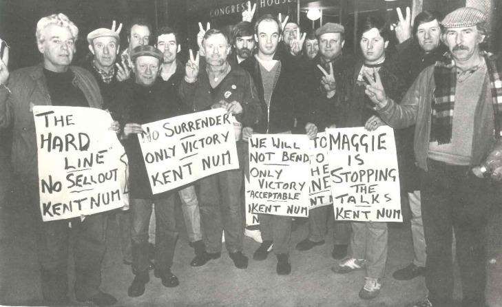 Charlie Sheavills organised the picket lines in Kent and Essex during the 1984-85 miners strike. Picture courtesy of the Sheavills family