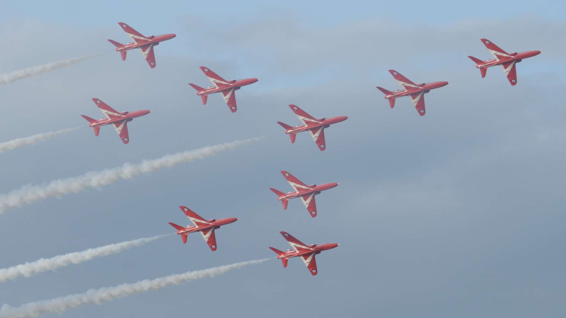 The Red Arrows in action. Picture: Chris Davey