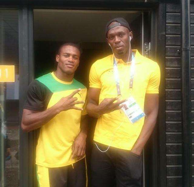 Usain Bolt was one of the many stars that Chev got to know during his time with team Jamaica at the Commonwealth Games.