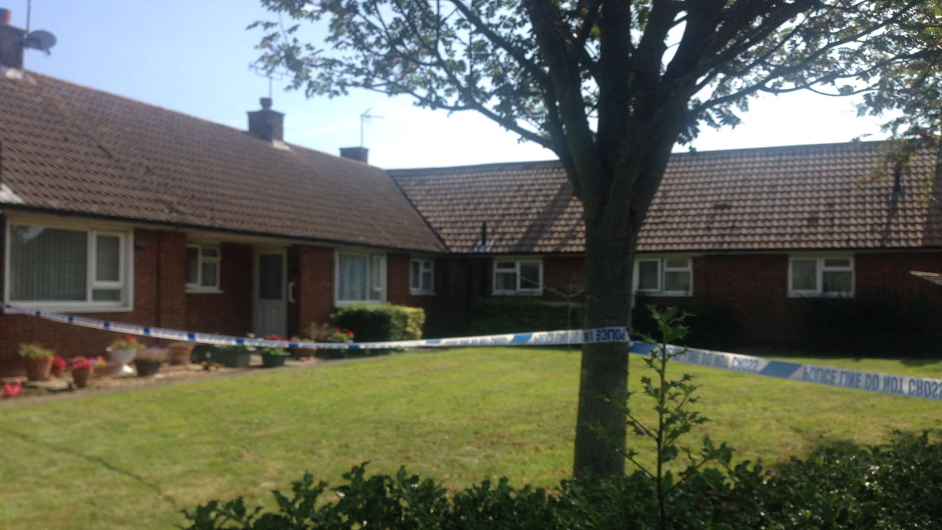 A row of bungalows in Allenby Road were cordoned off. Picture: Kiran Kaur